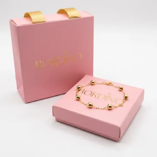 Pulseira de Bolinhas Folheada a Ouro Elegance