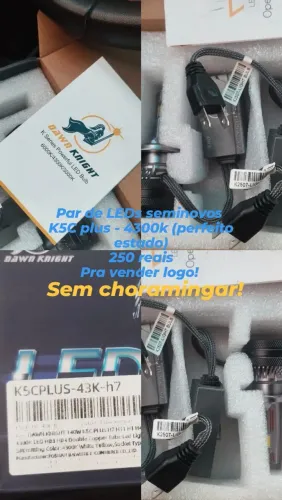 Par de LEDs K5C PLUS - 4300K (COLORAÇÃO) - H7 (ENCAIXE) - Automotivo