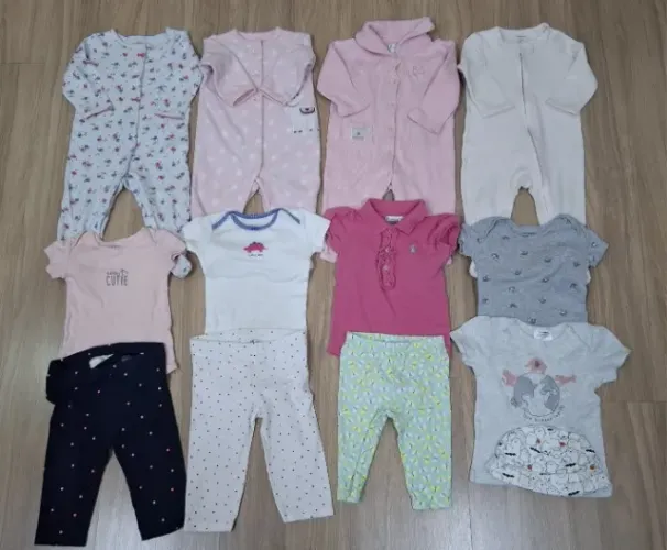 Lote carters e outros menina 6-9 meses