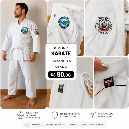 Kimono Karatê usado tam 5