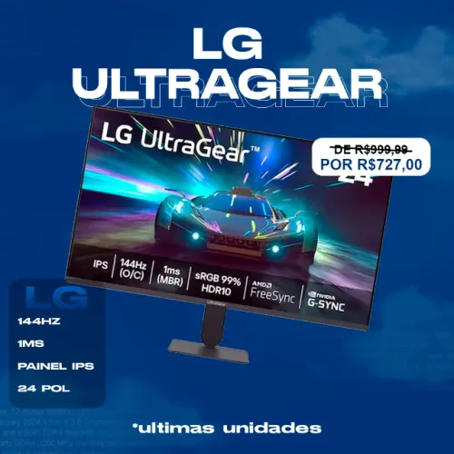 Monitor LG UltraGear 24? - 144Hz / IPS / 1ms