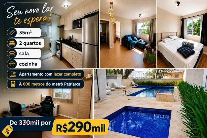 Imóvel para venda tem 35 metros quadrados com 2 quartos em Cidade Patriarca - São Paulo - 