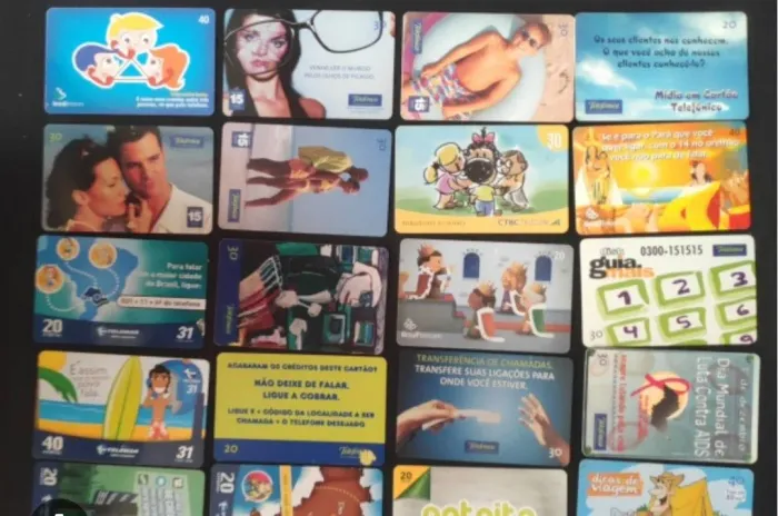 Cartões telefônicos p colecionadores