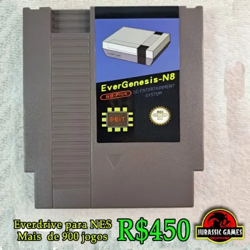 Cartucho Jogos Everdrive NES 72 Pinos - Padrão Americano Nintendinho. Nintendo + de 900