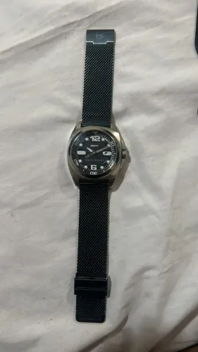 relógio dkny pulseira mesh