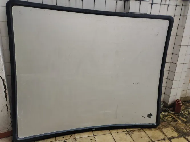 Sucata Projetor Vidco Para Peças (Lente 10") + Tela Rígida Curvada Vintage no