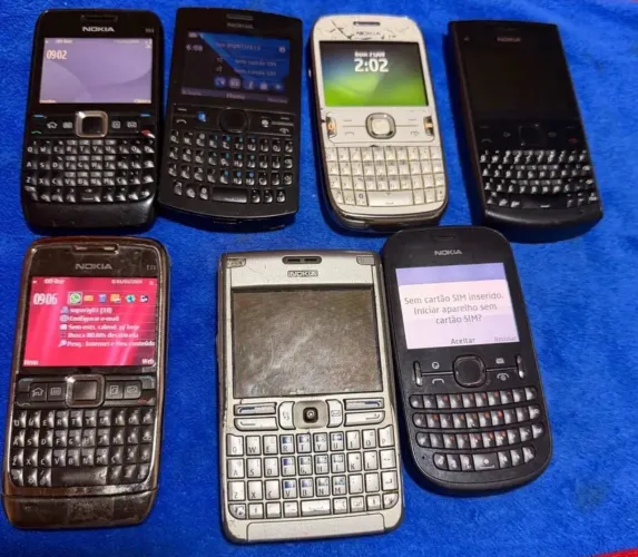 Lote celular Qwerty Nokias raridades para colecionar