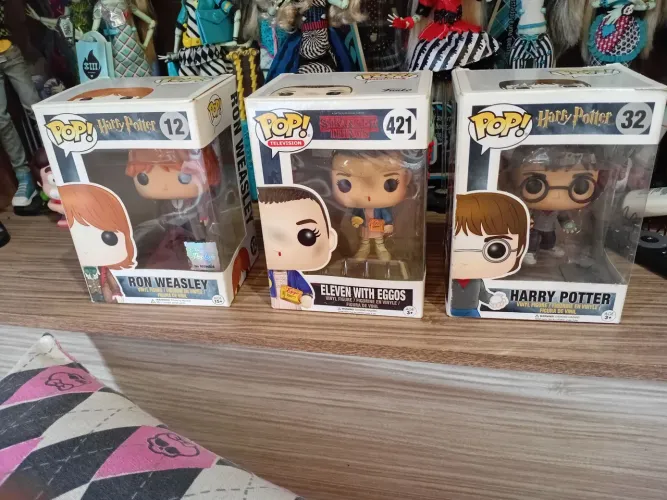 Lote 3 Funko Pop ORIGINAL - Harry + Ron + Eleven #421
