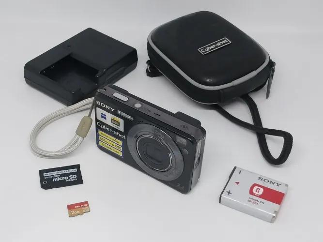 Câmera Digital Sony W120 Vintage Completa (leia O Anúncio)