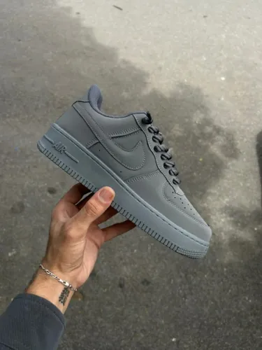Tênis Nike Air Force 1 Low "Bomber Grey" Masculino Premium - Disponível 38 AO 43