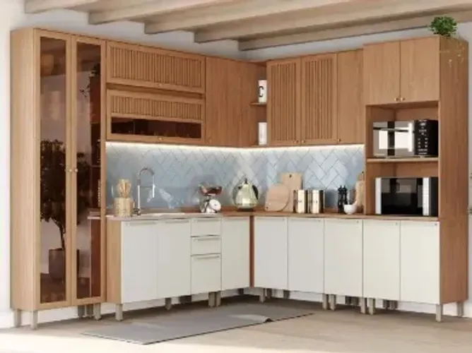 Cozinha de Canto Modulada 100% MDF NOVO