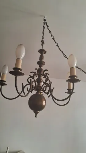 Lustre Belíssimo estilo holandês de cinco braços