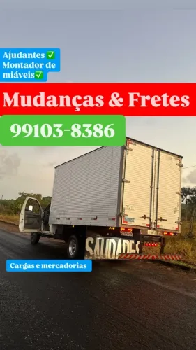 Fretes e mudanças no caminha 3/4 bau