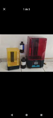 Impressora de resina elegoo Saturn 2 e lavadora + extra