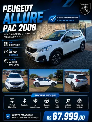 Peugeot 2008 Allure Pack 1.6 Flex 16V Aut. 2022