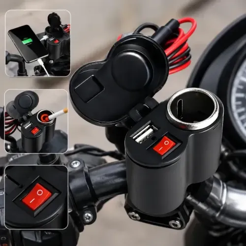 Carregador Usb Para Moto - Com Acendedor