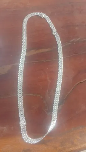 Prata escamas de peixe 10mm 70centimetros cordão de alta qualidade garantia vitalícia.!