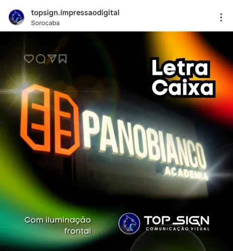 LETRA CAIXA PARA FACHADAS