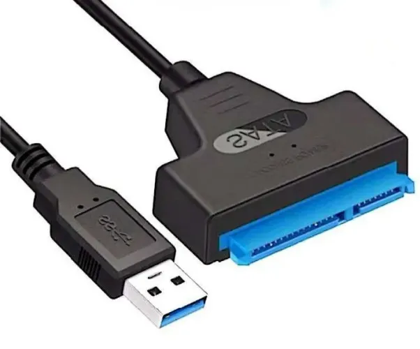 Adaptador SATA para USB 3.0 de até 6 Gbps acessórios 2.5 polegadas com cabo 22 pinos