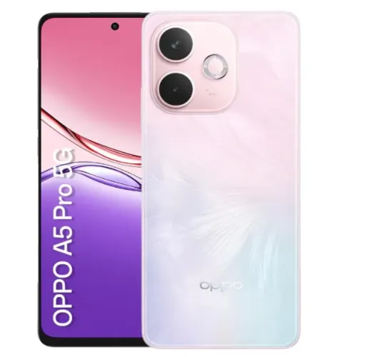 Smartphone OPPO A5 Pro 5G 256GB 8GB Ram IP69 50MP AI Câmera Bateria 5800mAh NFC Rosa Paste