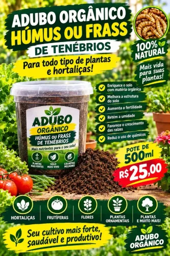 Adubo Organico húmus friss