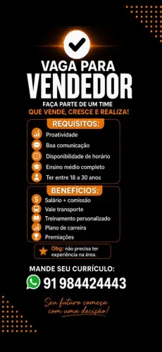 VAGA DE EMPREGO