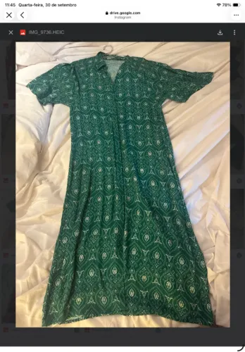 vestido saida de praia ou piscina chemise P algodao