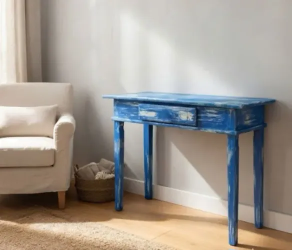 Mesa aparador em estilo provençal e acabamento pátina