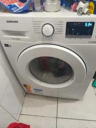 Lavadora e Secadora Samsung Ecobubble 11kg - Perfeita
