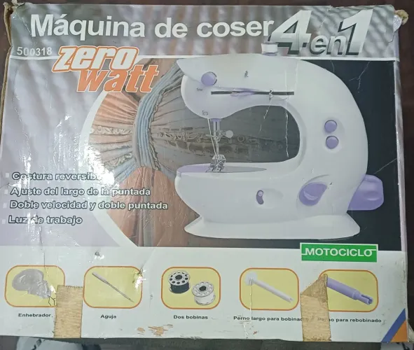 Máquina de costura coser zero watt