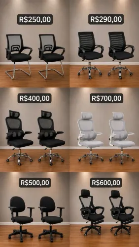 Cadeiras de Escritório NOVAS