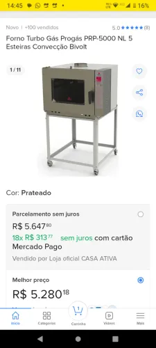 Forno industrial profissional