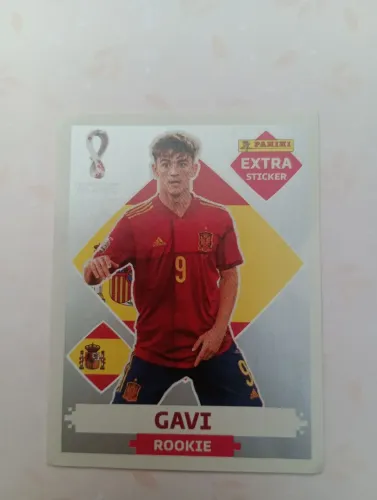 Figurinha extra Gavi copa 2022 Panini world cup