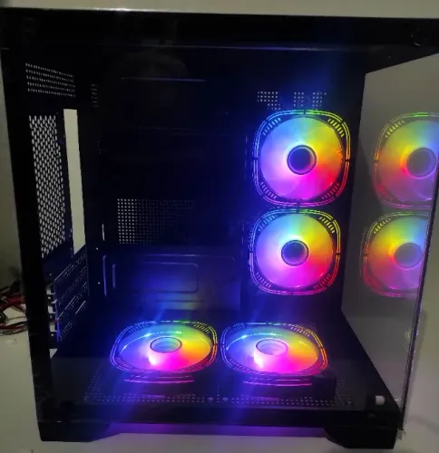 Gabinete Gamer Aquário 4 Fans ARGB (NOVO) 
