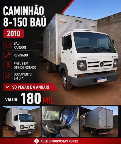 Caminhão Baú - VW 8-150