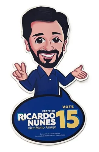 Santinho Recortado Ricardo Nunes Eleição 2024 Colecionável