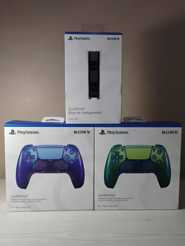 Bases e controles de PS5 - Novos e lacrados