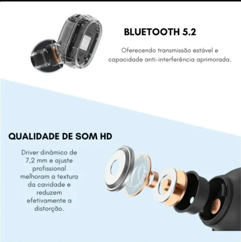 Fone de Ouvido Bluetooth