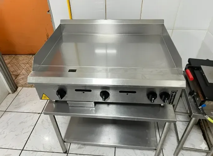 Bifeteira Chapa A Gás Lanche Venâncio Inox 90cm Linha Prime
