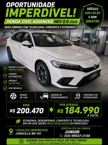 Honda Civic Sed.touring 2.0 16V Aut. (híbrido) 2024