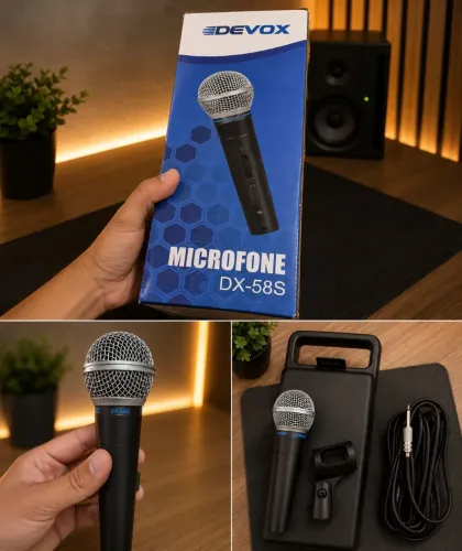 Microfone DEVOX DX-58S Completo
