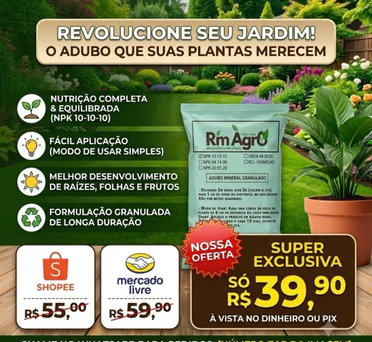 Adubo mineral granulado 5kg