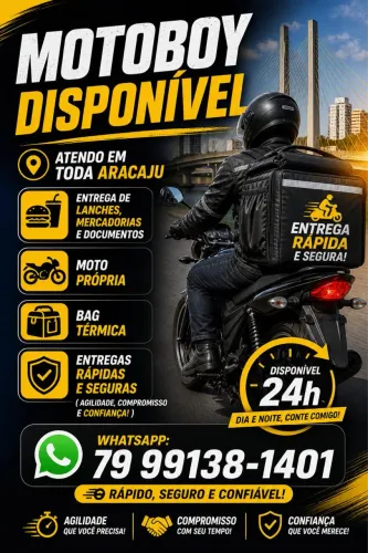 Motoboy disponível 
