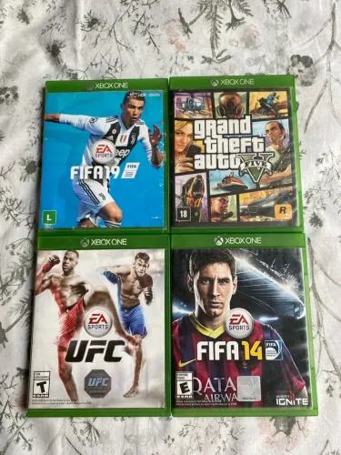 Jogos Xbox One - FIFA 14, FIFA 19, GTA V e UFC