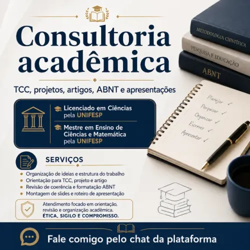 Consultoria acadêmica para TCC, projetos e ABNT