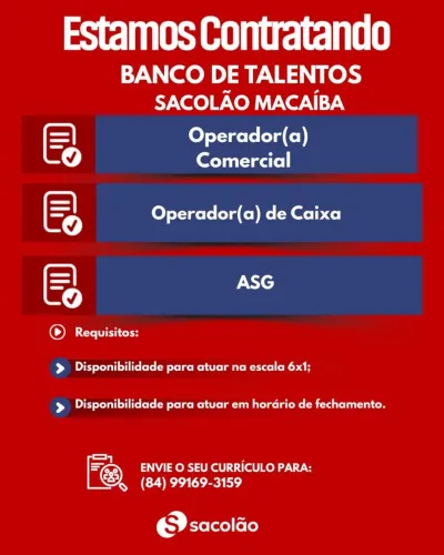 Op. De caixa/ ASG/ Vendas