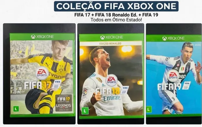 Jogos Xbox One FIFA 17/18/19