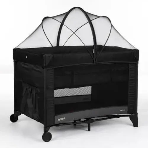 BERÇO PORTÁTIL INFANTIL HELLO - PRETO