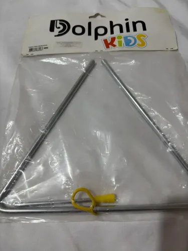 Triângulo Dolphin Kids 25 Cm Metal Aço Instrumento Percussão