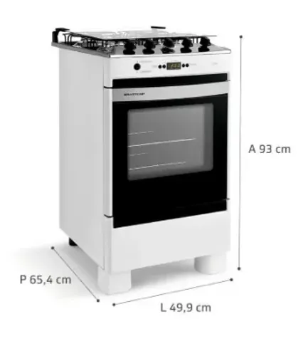 Fogão Brastemp 4Bocas Clean Timer